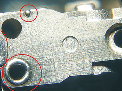 <a href='http://www.zjmingzhou.cn/product/3.htm' class='text_a'>模具激光焊機(jī)</a>修復(fù)模具效果